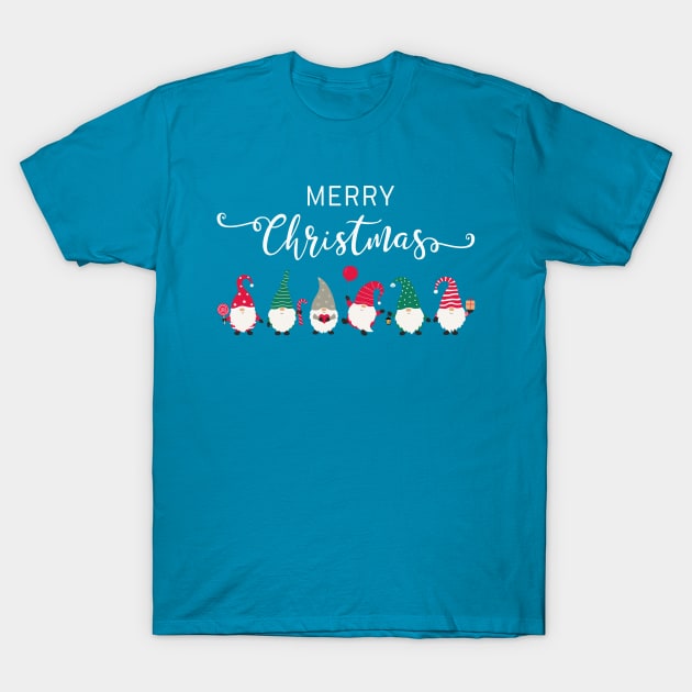 Merry Christmas Gnomes T-Shirt by RefinedApparelLTD